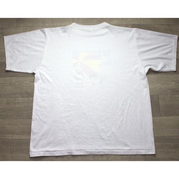 VINTAGE 80s Single Stitch Shirt US 15 Cent Stamp Beach Graphics Alore XXL - Picture 4 of 6